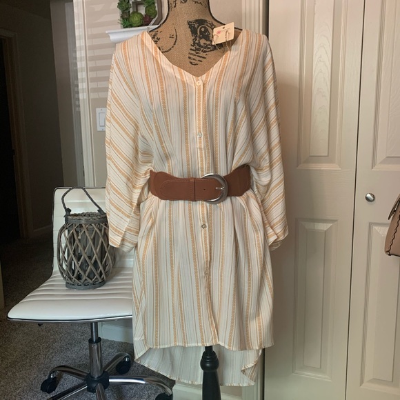 Button Front Tunic - Picture 2 of 7